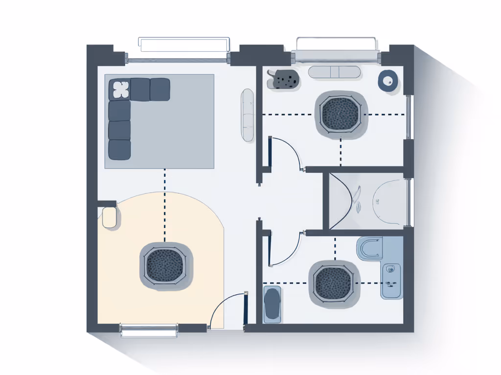 placement_assessment_demonstrating_three_litter_box_locations_in_different_home_zones