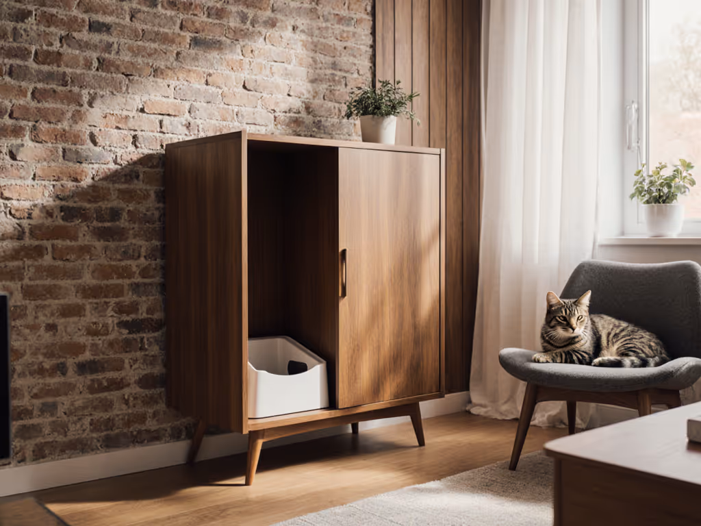 Cat Litter Box Furniture: Odor-Controlled Upcycled Solutions