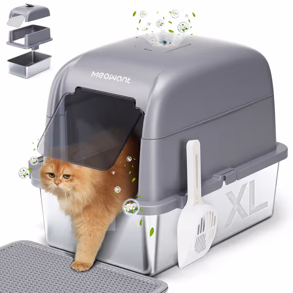 Meowant Stainless Steel Litter Box